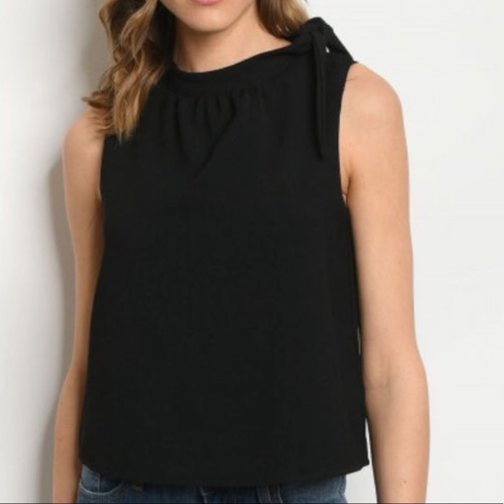Gilli Black Knot Tie Slightly Flared Top - Multiple Sizes Available S, M